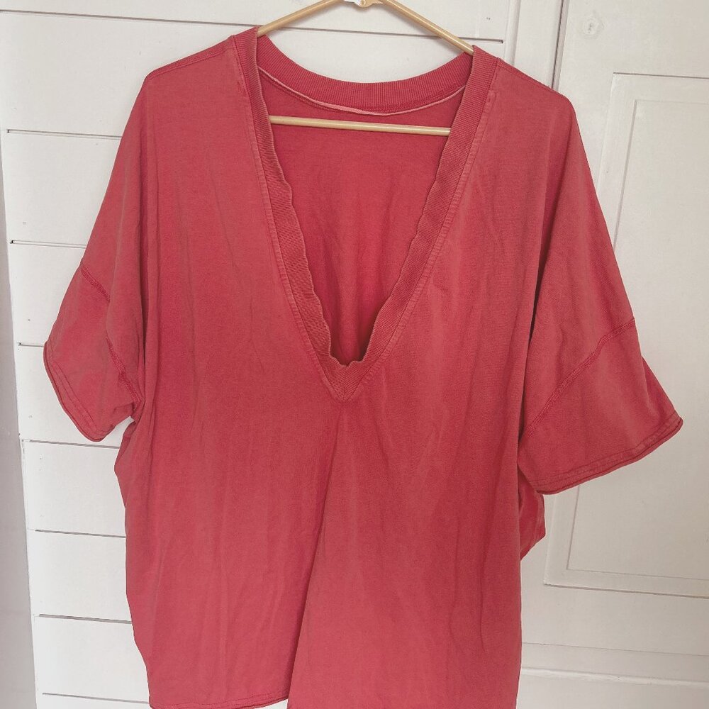 FP Movement Tunic w/ Pockets - Washed Salmon Color
